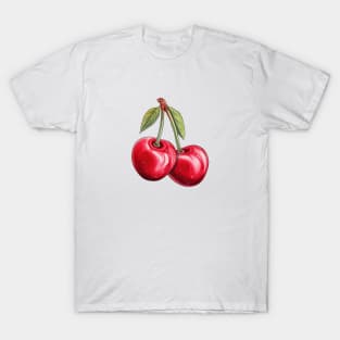 Cherries Art T-Shirt